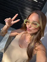 Vestido largo azul marino de viscosa, con tirantes finos y escote en V.