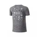 Remera blanca de algodón con cuello redondo y logo de la NBA estampado en el pecho.