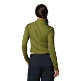 Pantalón tipo jardinero negro de softshell con tirantes ajustables, cierre frontal con cremallera, bolsillos laterales con cremallera y bolsillo en el pecho.