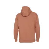 Canguro negro de frisa con capucha y logo de Nike bordado en blanco en el pecho.