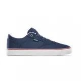 Championes Etnies Blitz de lona azul marino con logo de la marca en el lateral y suela de goma color caramelo.
