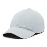 Gorra unisex Columbia Coolhead III Ballcap color gris claro, con logo bordado en blanco. Cuenta con tecnología Omni-Freeze ZERO™ para enfriamiento superior y Omni-Wick™ para absorber la humedad.