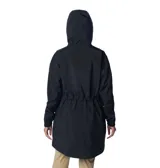 Campera impermeable Columbia para mujer, modelo Splash Side II Jkt. Diseño transpirable con costuras selladas, capucha ajustable, cintura ajustable con ceñidor, bolsillos para las manos, puños elásticos y faldón posterior.