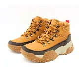 Bota de caña media Panama Jack color negro, con cordones rojos y suela de goma.