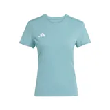 Remera deportiva Adidas Adizero Essentials color celeste con logo blanco reflectivo en el pecho. Confeccionada en tejido ultraligero con tecnología AEROREADY.