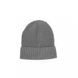 Gorro de lana Puma modelo Ribbed Classic Cuff Beanie, color azul petróleo, con logo de la marca en etiqueta tejida en el frente.