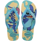Ojotas Havaianas con estampado de Stitch y diseño de la película Lilo & Stitch.