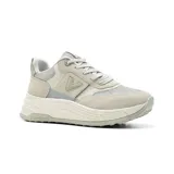Championes Via Marte Mali color beige con detalles en gris y blanco.