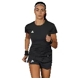 Camiseta deportiva negra de mujer, marca Adidas, modelo Adizero.