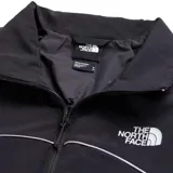 Campera rompeviento negra confeccionada en nailon repelente al agua con tejido WindWall™, detalles reflectantes y ajuste relajado.