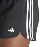 Short de entrenamiento negro con tecnología AEROREADY, cintura elástica y costuras laterales abiertas para libertad de movimiento.
