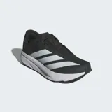 Championes Adidas Adizero SL2 negros con detalles plateados y suela blanca. Diseñados para running, con entresuela Lightstrike Pro y capellada de malla transpirable. Suela exterior Adiwear para mayor durabilidad y agarre.