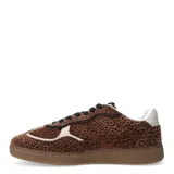 Zapatillas deportivas acordonadas con estampado animal print.