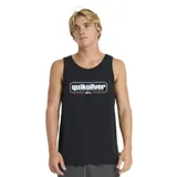 Musculosa negra con logo de Quiksilver estampado en el pecho.