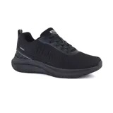 Championes deportivos Hi-Tec Skye, color celeste con detalles en rosa y negro, confeccionados en malla transpirable con suela de goma.