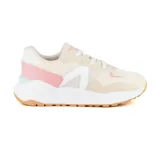 Zapatillas deportivas de diseño elegante en color negro con detalles en blanco, ideales para un look casual.