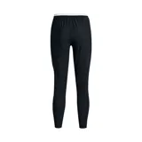 Pantalón deportivo Under Armour Challenger Pro para mujer, color rojo con paneles laterales en negro y logo blanco.