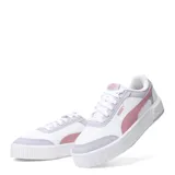 Championes Puma Carina Mía, color blanco con detalles en rosa y lila.