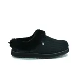 Zuecos Skechers BOBS Keepsakes - Ice Storm color negro, con forro de piel sintética y plantilla acolchada de felpa confort.