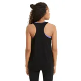 Musculosa deportiva Puma Active de mujer, color negro con logo estampado en blanco en el pecho.