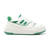 Championes deportivos American Sport Piero, color blanco con detalles en verde.
