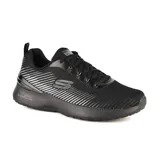Championes Skechers Skech-Air Dynamight - Luminosity, color negro con detalles plateados. Capellada de malla atlética y material sintético con cordones. Plantilla Skechers Memory Foam y entresuela con cámara de aire Skech-Air.
