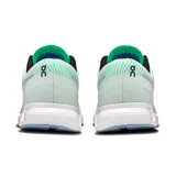 Championes de running Cloud 6 Push, color celeste con detalles en verde agua y negro.