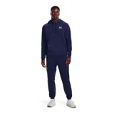 Buzo con capucha celeste de Under Armour, con logo bordado en el pecho y bolsillo tipo canguro.