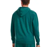 Canguro Under Armour de hombre, color verde agua con logo grande en el pecho.
