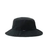 Sombrero tipo bucket negro con logo de Rip Curl bordado en el frente.