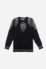 Sweater con dibujo en jacquard - Mujer