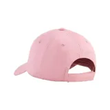 Gorra de béisbol Puma color rosa con logo de la marca bordado en blanco.