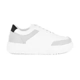Championes deportivos American Sport Lite, color blanco con detalles en gris y negro.