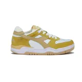 Championes Diadora B.560 Used Wn, color amarillo con detalles en blanco y beige.