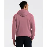 Buzo hoodie color rosa con logo de Original Penguin estampado al frente.