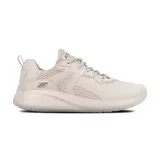Zapatillas deportivas Skechers Bobs Sport Squad Chaos - Brilliant Synergy, color beige, con cordones, capellada de malla y material sintético, plantilla Skechers Memory Foam y suela flexible con tracción.
