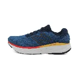 Championes de running New Balance Fresh Foam X Evoz v4, color azul con detalles en negro, rojo y amarillo.