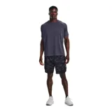Remera deportiva Under Armour Tech 2.0 de hombre, color gris jaspeado con logo negro en el pecho.