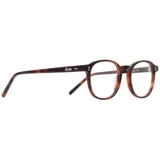 Anteojos de eco acetato color carey con forma redonda.