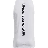 Musculosa deportiva Under Armour blanca con logo negro en el pecho.