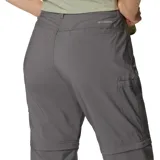 Pantalón largo negro convertible en short, con tecnología Omni-SHADE de protección solar FPU 50, bolsillos laterales y traseros.