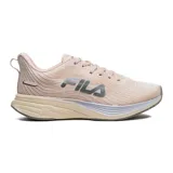 Championes Fila Racer Curve 2 Champion para mujer, color rosa claro con detalles en gris.
