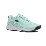 Championes Fila Acer Champion de tenis para mujer, color aguamarina con detalles en blanco y azul marino.