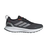 Championes de running Adidas Runfalcon 5 TR, color negro con detalles en gris y naranja. Capellada de malla impermeable con detalles reflectivos, mediasuela Cloudfoam y suela Adiwear.