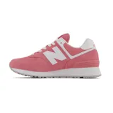 Championes urbanos New Balance modelo WL574FP2, color rosa con detalles en blanco, confeccionados en gamuza y malla, con logo "N" característico en los laterales y entresuela ENCAP.
