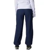 Pantalón de senderismo Columbia Brea Falls Nylon para mujer, color azul marino. Confeccionado en tejido repelente al agua y resistente a las manchas, con protección solar UPF 50. Cuenta con cintura elástica parcial, cinturón integrado y extraíble, bolsillos con cierre y puños ajustables con cordón.