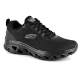 Zapatilla deportiva negra con parte superior de malla transpirable y tecnología Air Cooled Memory Foam para mayor comodidad.