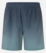 Bermuda deportiva masculina, color verde azulado con efecto degradé, cintura elástica con cordón de ajuste interno y forro de tela.