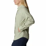 Camisa de manga larga Columbia Tamiami II LS Shirt color celeste, con tecnología Omni-Wick y Omni-Shade con protección solar UPF 40, aperturas de ventilación y tratamiento antimicrobiano.