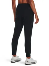 Pantalón de chándal color marrón con cintura elástica y corte ajustado.